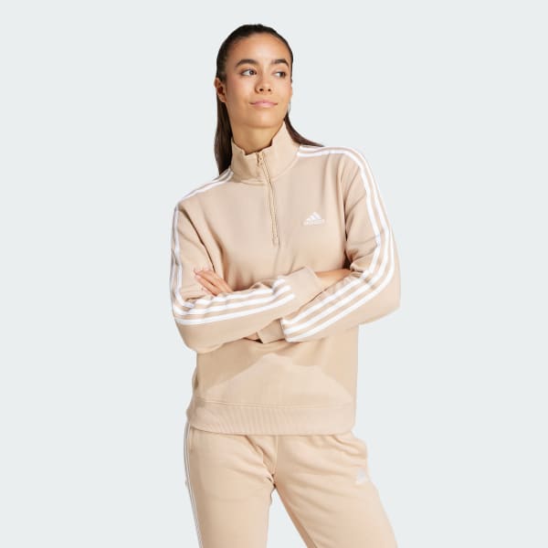 Sudadera Essentials Quarter Zip 3 bandas