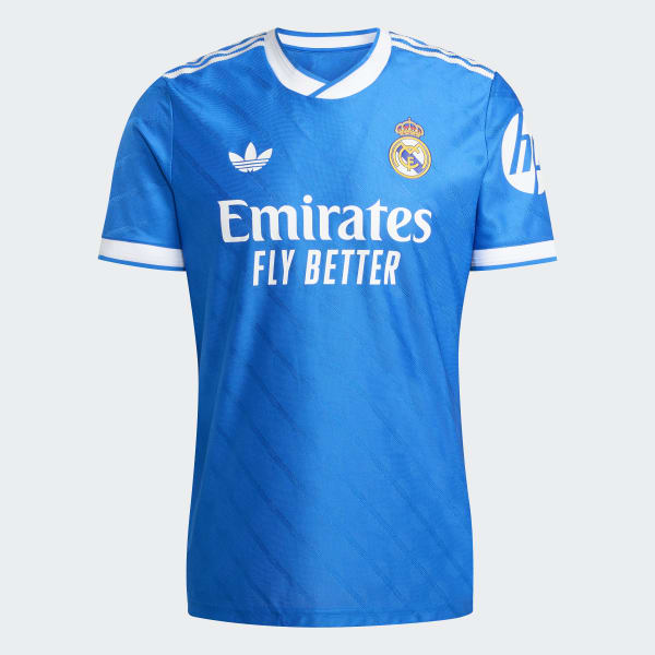 adidas Real Madrid 25/26 Third Authentic Jersey - Blue | Free