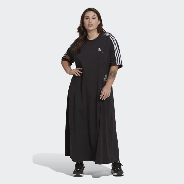 Preto Vestido (Plus Size)