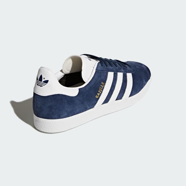 Gazelle Navy Blue and White Shoes | adidas UK