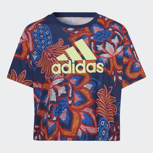 modrá FARM Rio Graphics T-Shirt (Plus Size) ZF425