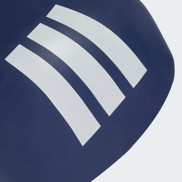 Blue ADIDAS ADULTS 3-STRIPES SWIM CAP

