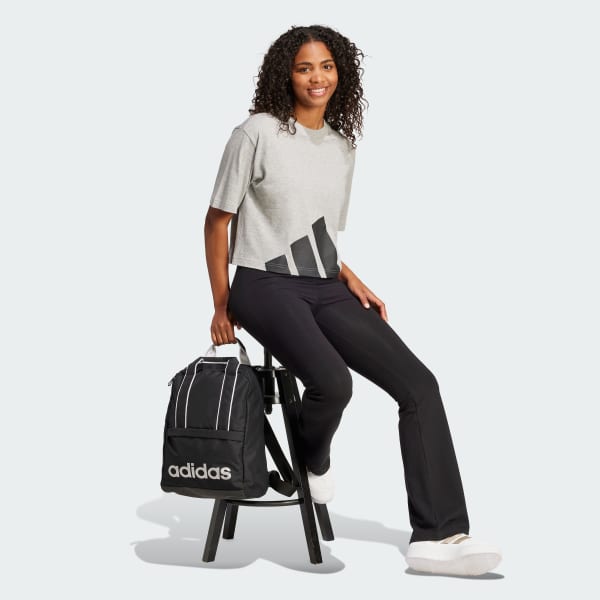 Grau Essentials Big Logo Boyfriend T-Shirt