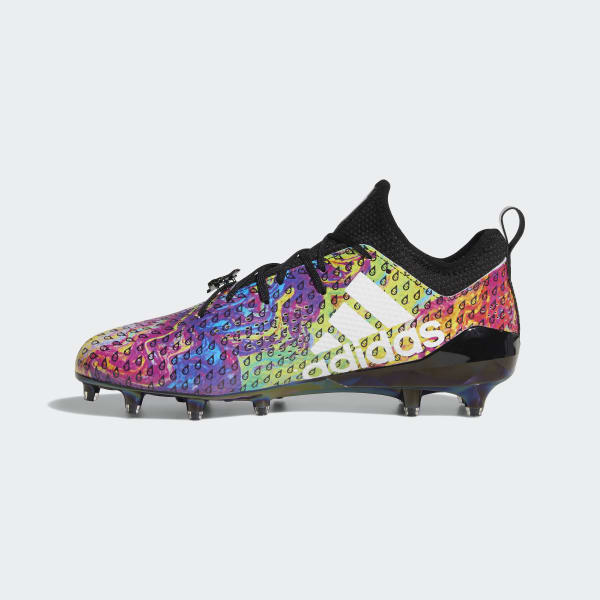 rainbow football cleats