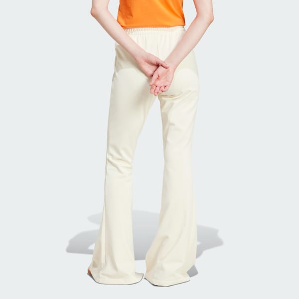 Λευκό 3-Stripes Flared Firebird Track Pants