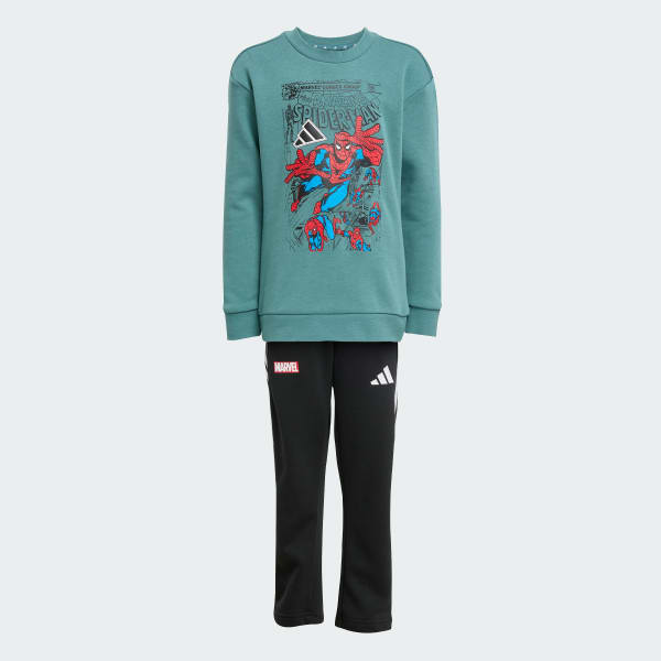 Zielony Zestaw Marvel Spider-Man Jogger Kids