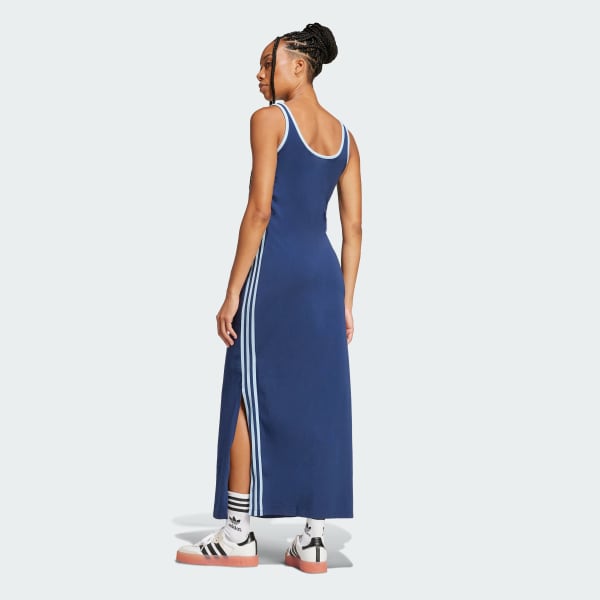 Blue Adicolor 3-Stripes Tank Maxi Dress