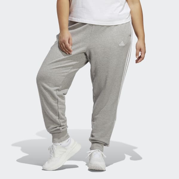 adidas Essentials 3-Stripes French Terry Cuffed Pants (Plus Size