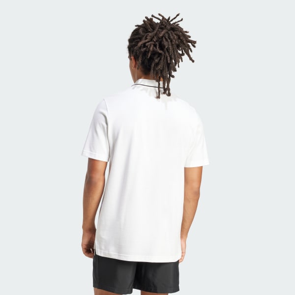 trang Áo Polo Piqué Logo Nhỏ Essentials