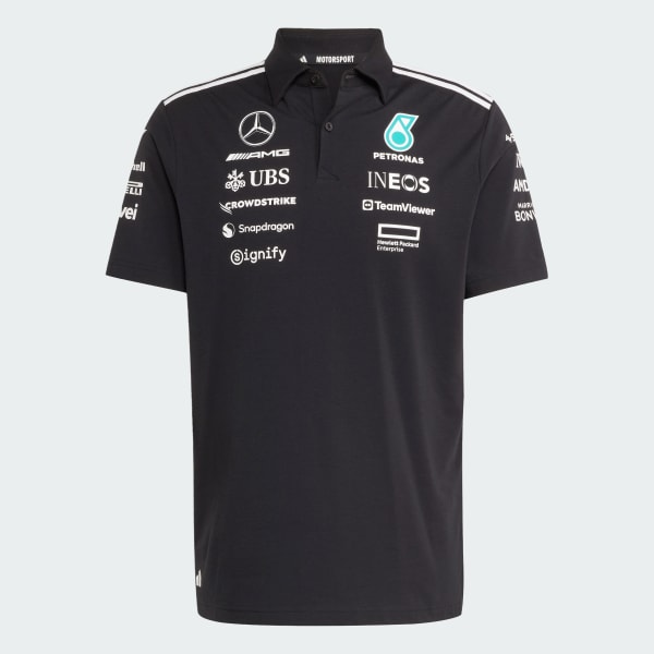 Svart MERCEDES - AMG PETRONAS FORMULA ONE TEAM POLOSKJORTE