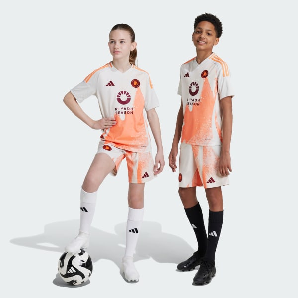 Szary Szorty AS Roma 24/25 Away Kids