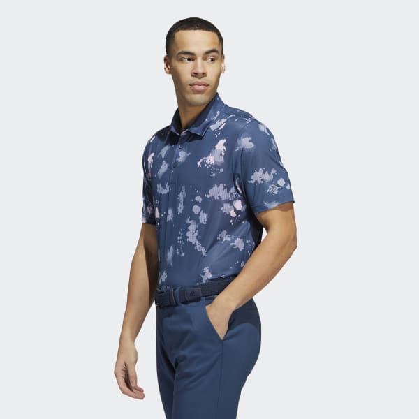 Bla Splatter-Print Poloskjorte H9375