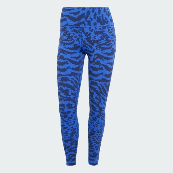 Blau All Me Allover Print 7/8-Leggings