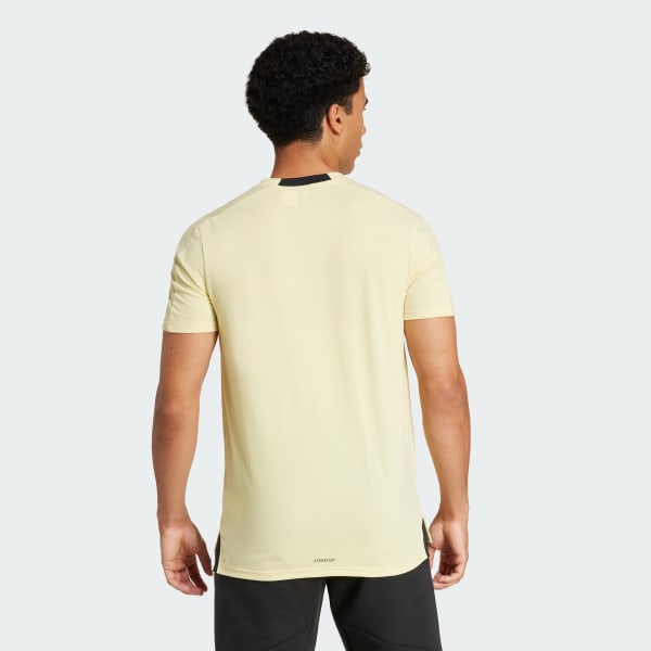 Yellow Designed for Training Workout Tee