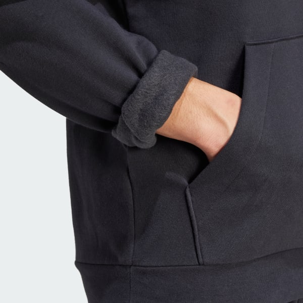 Sudadera con capucha Essentials Fleece - Negro adidas