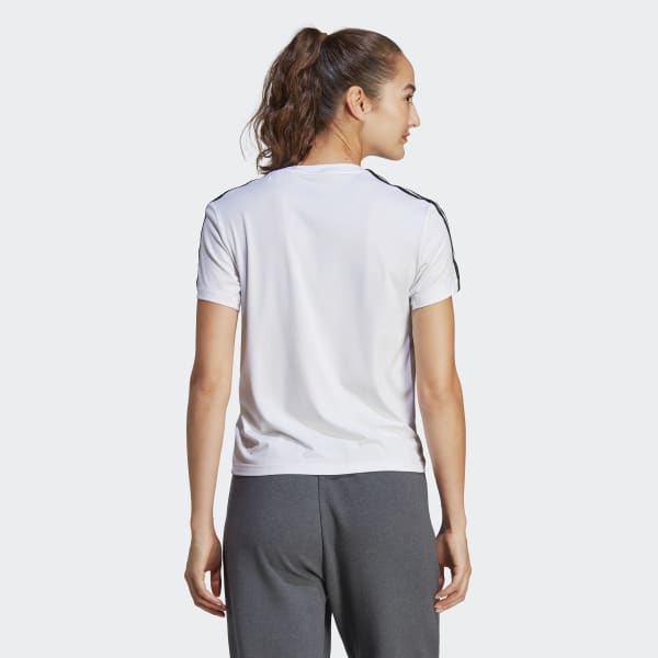 Bialy AEROREADY Train Essentials 3-Stripes Tee