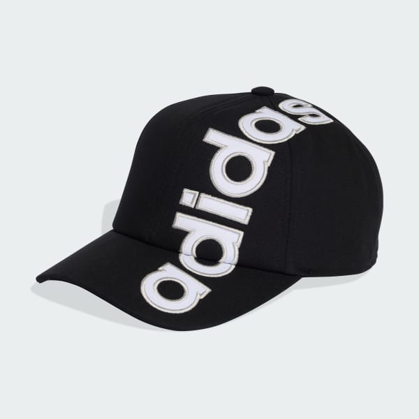 Black Unisex Linear Flatbrim