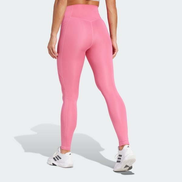 Rosado Calzas Largas Optime Essentials Bolsillo Oculto