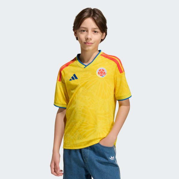 Amarillo Camiseta Local Selección Colombia 26 para Niños