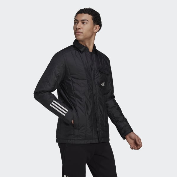 adidas Itavic 3-Stripes Lite Shirt Jacket - Black | adidas India