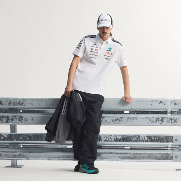 Wit MERCEDES - AMG PETRONAS FORMULA 1 TEAM ENGINEERS POLOSHIRT