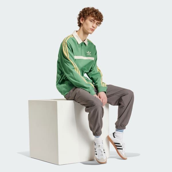 adidas Collared Sweatshirt - Green | adidas UK