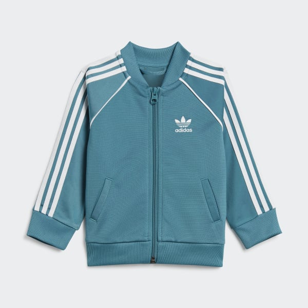 Turkusowy Adicolor SST Track Suit
