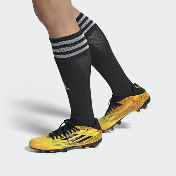 Oro Calzado de Fútbol X Speedflow Messi.3 Terreno Firme LET33