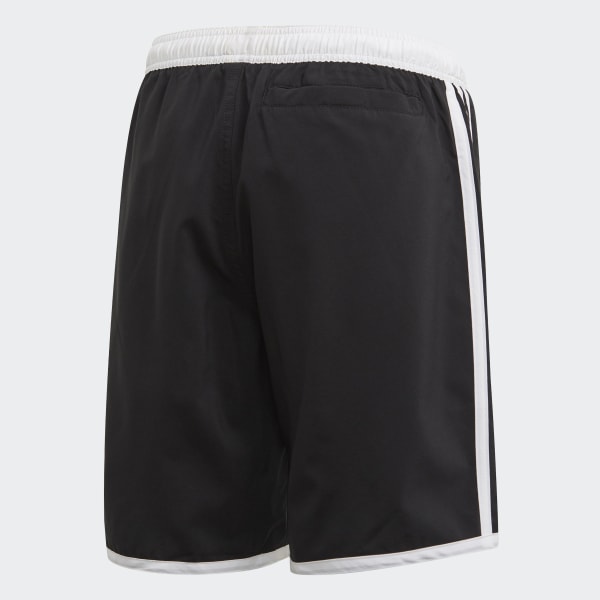 Black 3-Stripes Swim Shorts