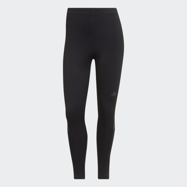 Zwart Run Icons 3-Stripes 7/8 Running Legging