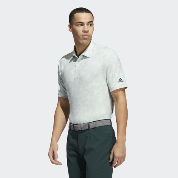 Zielony Prisma-Print Polo Shirt ZR010