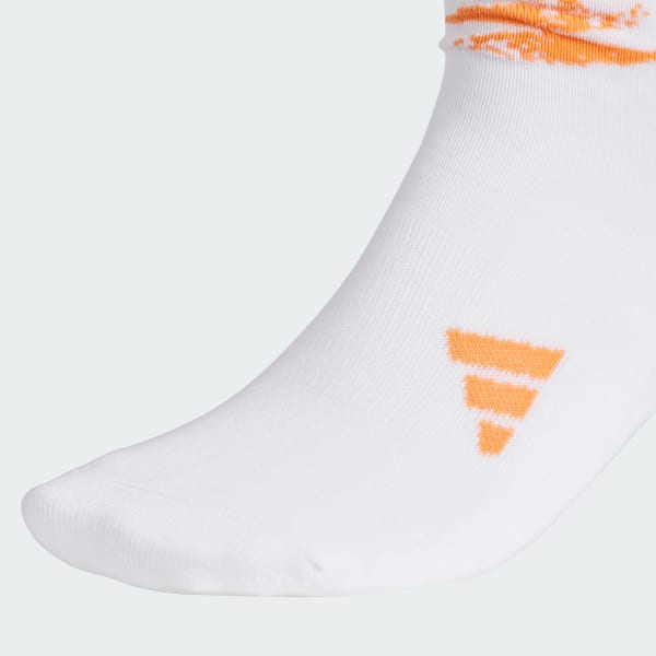 ホワイト グラフィック クルーソックス