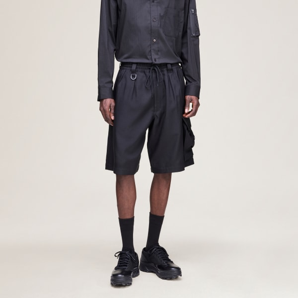 Svart Y-3 SPORT UNIFORM CARGO SHORTS