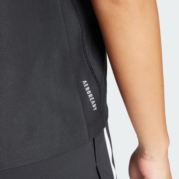 adidas Own The Run Tee - Black | Free Shipping with adiClub