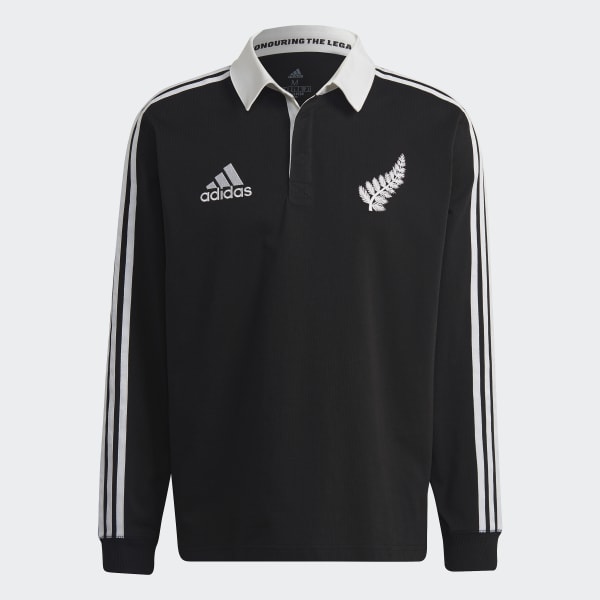 Μαύρο All Blacks Rugby Heritage Polo Shirt