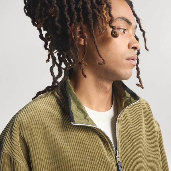 ADIDAS EQUIPMENT REVERSIBLE CORDUROY JACKET - Green | Free