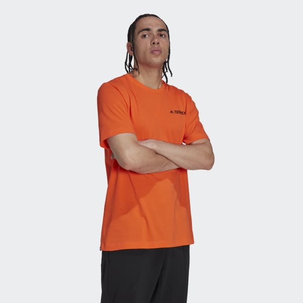Naranja Remera Terrex Mountain Landscape Estampada