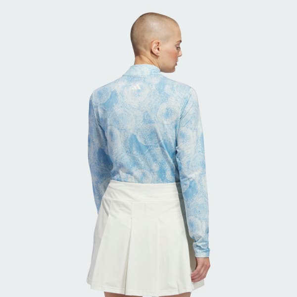 Blau Women's Ultimate365 Printed Quarter-Zip Mock