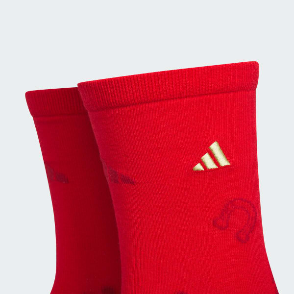 Red NEW YEAR GRAPHIC CREW SOCK 1PP
