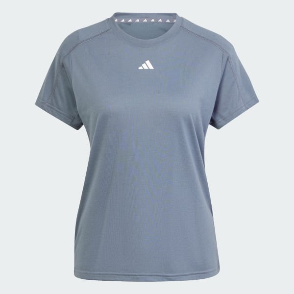 Negro Camiseta Minimalista AEROREADY Train Essentials Cuello Redondo