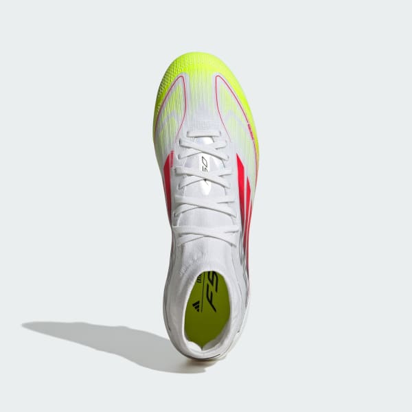 Vit F50 Pro Mid Firm Ground Fotbollsskor
