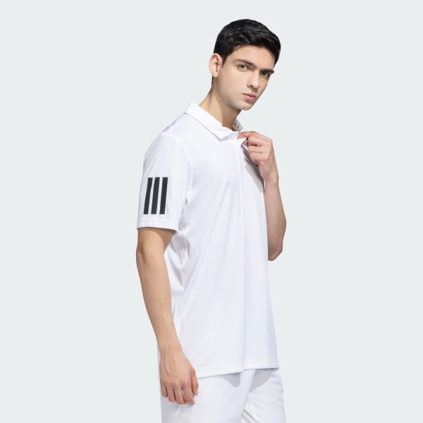 White Club 3 Stripes Polo Shirt