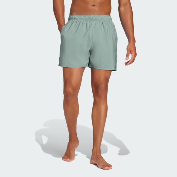 Πράσινο Solid CLX Short-Length Swim Shorts