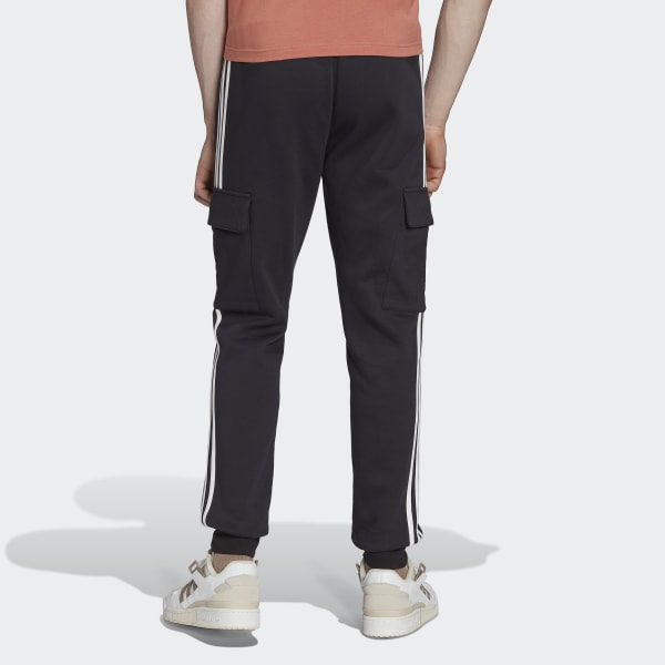 Czerń Adicolor 3-Stripes Cargo Slim Pants