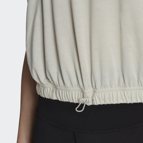 Beige Hyperglam Sleeveless T-shirt N8933