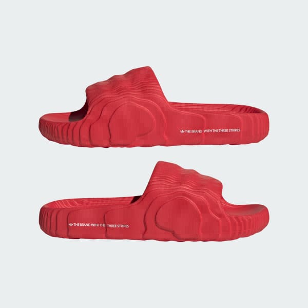 adidas Adilette 22 Slides - Red | Men's Swim | adidas US