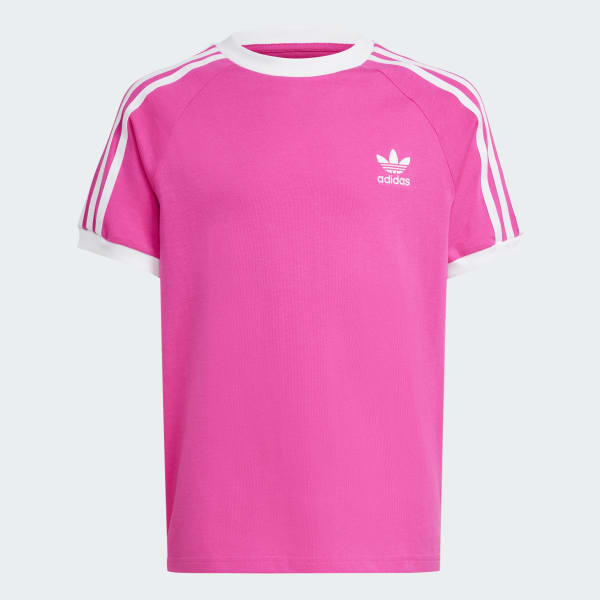 Rosa T-shirt 3-Stripes Adicolor – Criança