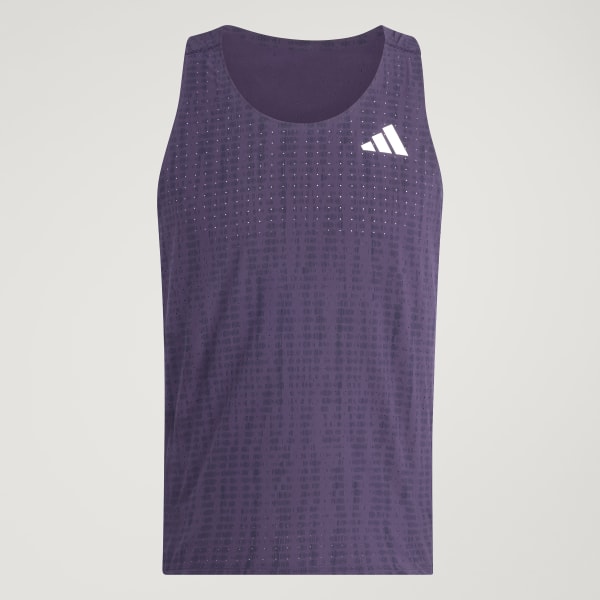 アディダス adizeroランニングシングレット - パープル