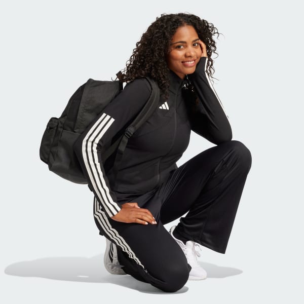 adidas Tiro Cut 3-Stripes Mesh Wide-Leg Pants - Black | Free