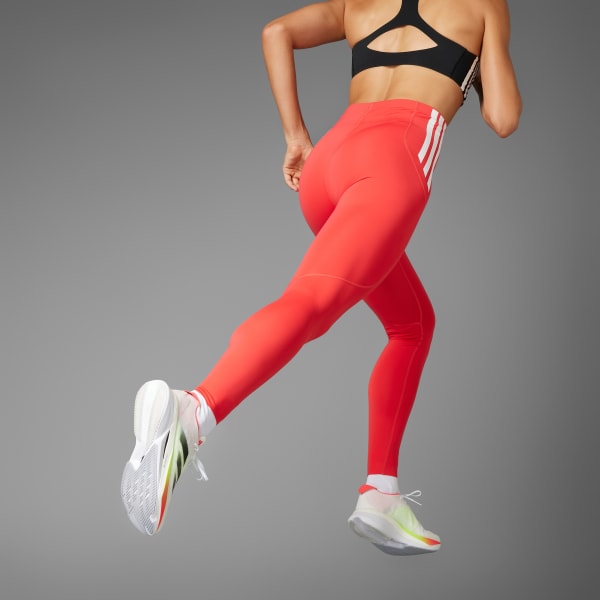 Red Adizero Full Length Leggings